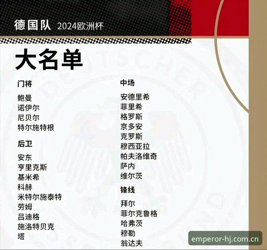 皇家国际注册链接 德国队世界杯大名单深度解析:诺伊尔传奇回归,18岁新星惊艳入围